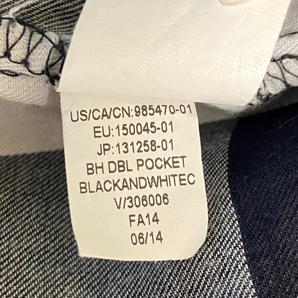 Gap Factory Hunter Plaid Button Down Long Sleeve Shirt In Black White Women’s XL - Picture 6 of 7